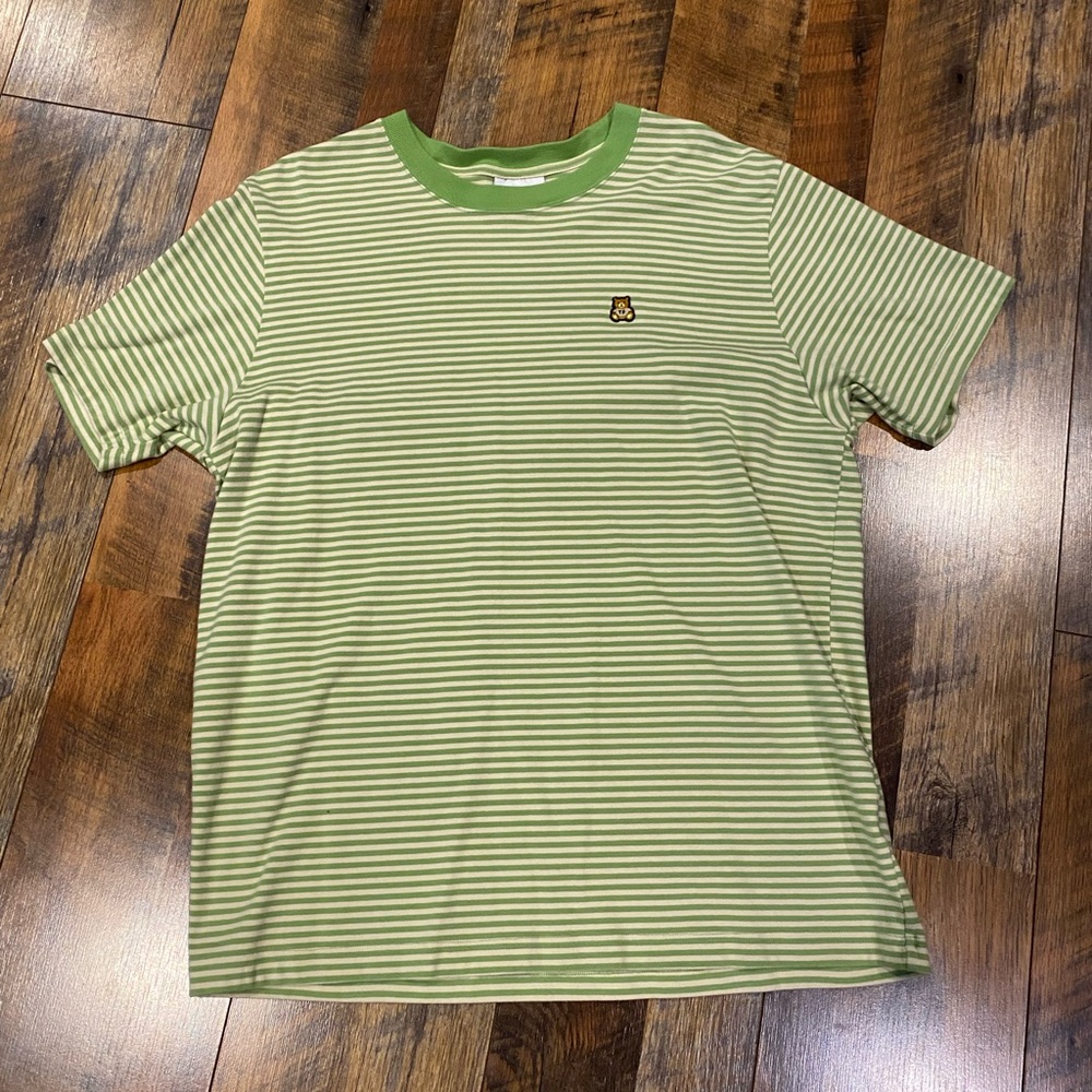 Teddy fresh classic green and white striped tee